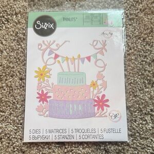 Sizzix Thinlits Floral Cake Die Set